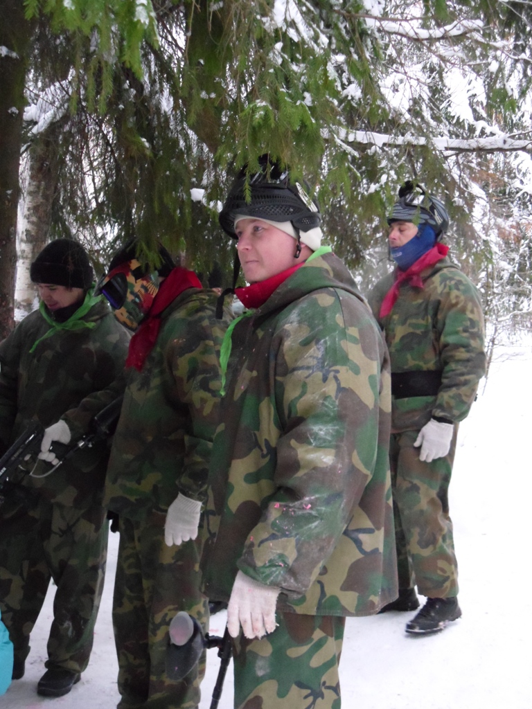 Зимний пейнтбол в клубе Экстрим Плэй